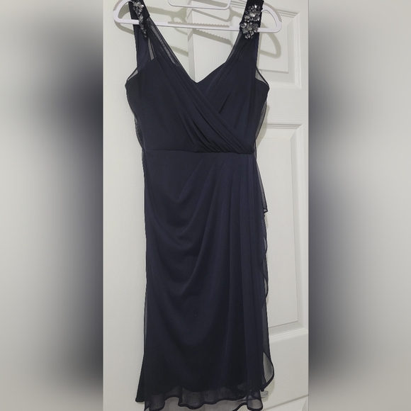 Navy blue fine dress from Macy's - Picture 1 of 4